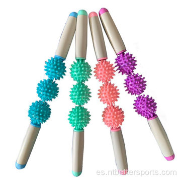 Yoga Bodhira Sports Spiky Massage Stick con mango